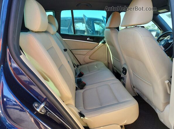 WVGBV7AX8GW097353 2016 VOLKSWAGEN TIGUAN Синий Вид задней части салона
