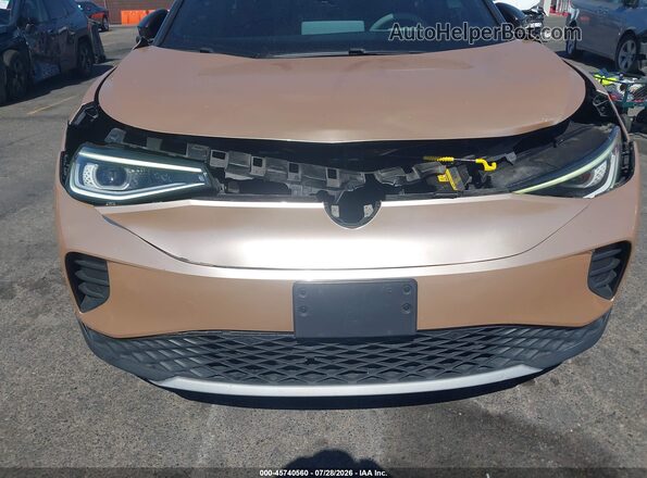 WVGDMPE2XMP012237 2021 VOLKSWAGEN ID.4 Beige Widok z przodu