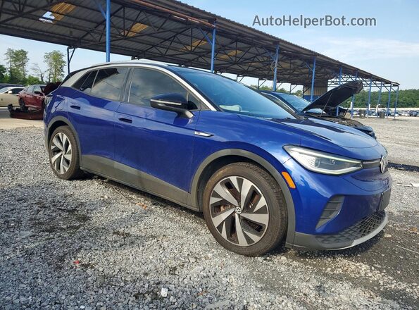 WVGDMPE2XMP022749 2021 VOLKSWAGEN ID.4 Blue Przód prawy