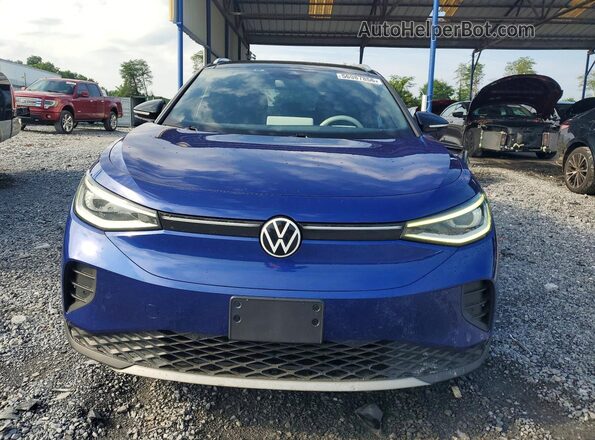 WVGDMPE2XMP022749 2021 VOLKSWAGEN ID.4 Blue Widok z przodu