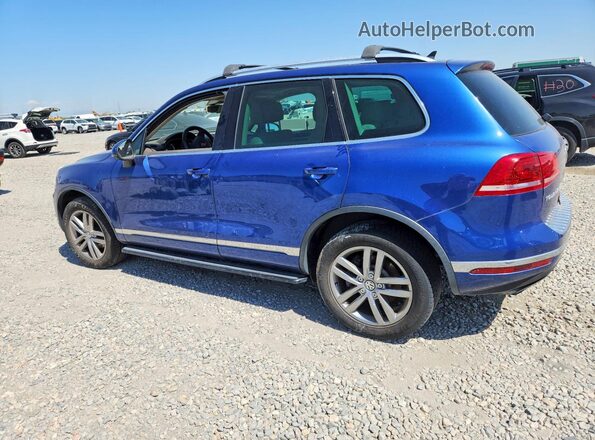 WVGEF9BP2GD010093 2016 VOLKSWAGEN TOUAREG Blue Trasero izquierdo