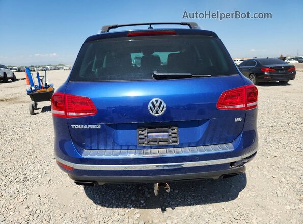 WVGEF9BP2GD010093 2016 VOLKSWAGEN TOUAREG Blue Vista trasera