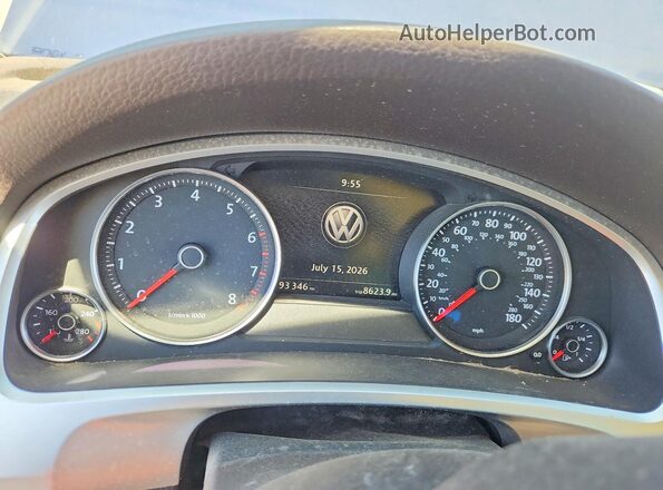 WVGEF9BP2GD010093 2016 VOLKSWAGEN TOUAREG Blue Vista del cuadro de instrumentos