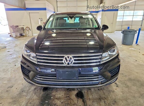 WVGEF9BP3GD012239 2016 VOLKSWAGEN TOUAREG Black Դիմացի տեսք