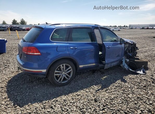 WVGEF9BP4GD000729 2016 VOLKSWAGEN TOUAREG Blue Tył prawy