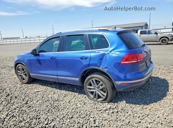 WVGEF9BP4GD000729 2016 VOLKSWAGEN TOUAREG Blue Tył lewy