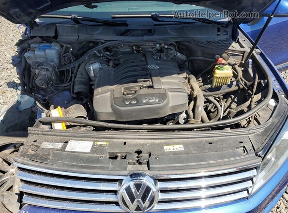 WVGEF9BP4GD000729 2016 VOLKSWAGEN TOUAREG Blue Widok komory silnika