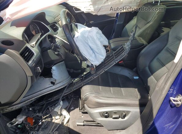 WVGEF9BP4GD000729 2016 VOLKSWAGEN TOUAREG Blue Widok wnętrza z przodu