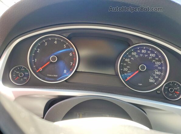 WVGEF9BP4GD000729 2016 VOLKSWAGEN TOUAREG Blue Widok zestawu wskaźników