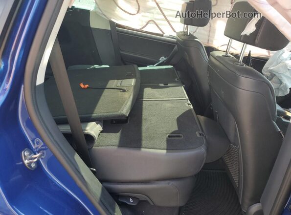 WVGEF9BP4GD000729 2016 VOLKSWAGEN TOUAREG Blue Widok wnętrza z tyłu