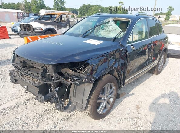 WVGEF9BP9GD004985 2016 VOLKSWAGEN TOUAREG Black Przód lewy