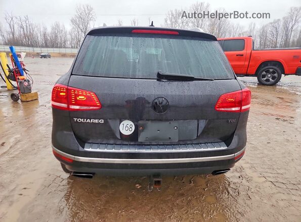 WVGEP9BP0GD005360 2016 VOLKSWAGEN TOUAREG Black უკანა ხედი