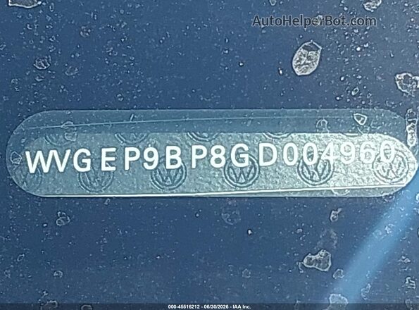 WVGEP9BP8GD004960 2016 VOLKSWAGEN TOUAREG Gray Вид підкапотного простору