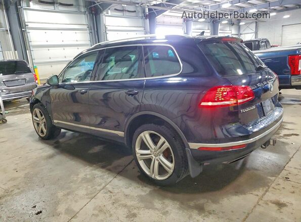 WVGGF7BP1HD006843 2017 VOLKSWAGEN TOUAREG Blue Rear left