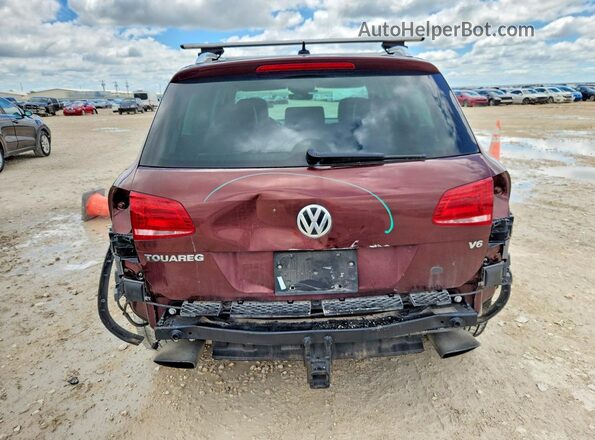 WVGGF7BP7HD002716 2017 VOLKSWAGEN TOUAREG Burgundy Rear view