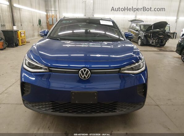 WVGGNPE2XNP037280 2022 VOLKSWAGEN ID.4 Blue Вид задньої частини салону