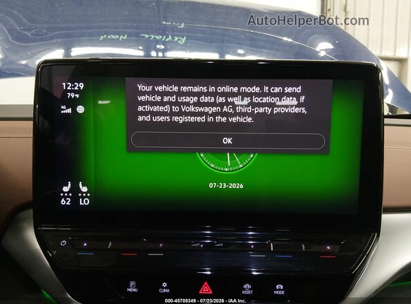 WVGGNPE2XNP037280 2022 VOLKSWAGEN ID.4 Blue 