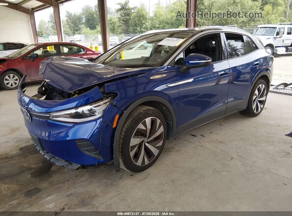 WVGKMPE21NP071587 2022 VOLKSWAGEN ID.4 Blue Przód lewy