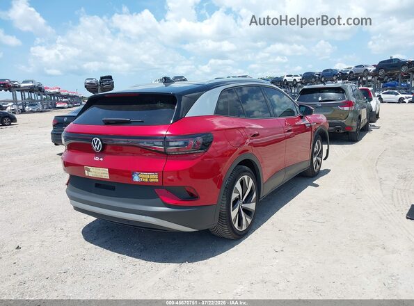 WVGKMPE28MP041372 2021 VOLKSWAGEN ID.4 Красный Задняя правая четверть