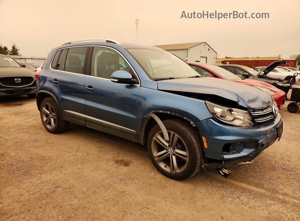 WVGLV7AX8HK010046 2017 VOLKSWAGEN TIGUAN Blue Delantero derecho