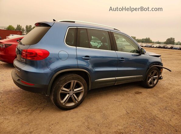 WVGLV7AX8HK010046 2017 VOLKSWAGEN TIGUAN Blue Trasero derecho