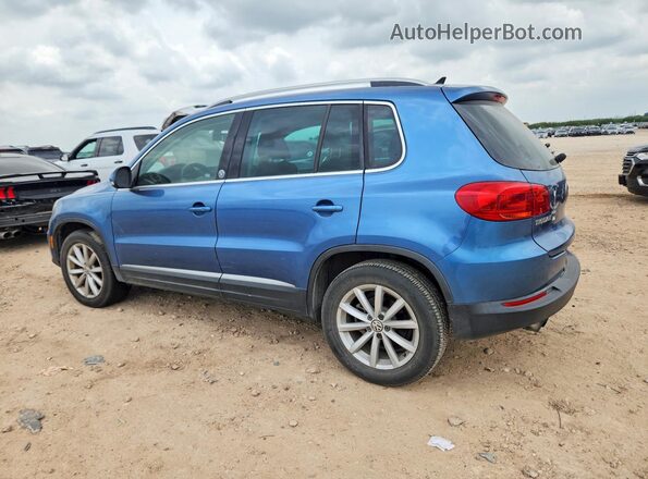 WVGRV7AX1HK004485 2017 VOLKSWAGEN TIGUAN Синий Задняя левая четверть