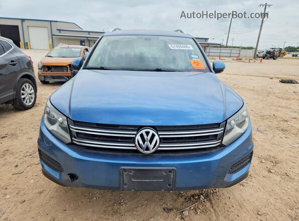 WVGRV7AX1HK004485 2017 VOLKSWAGEN TIGUAN Синий Вид спереди