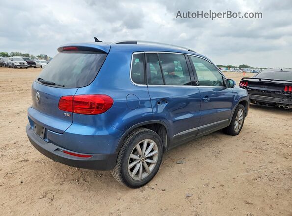 WVGRV7AX1HK004485 2017 VOLKSWAGEN TIGUAN Синий Задняя правая четверть