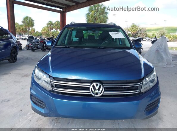WVGRV7AX2HW507841 2017 VOLKSWAGEN TIGUAN Blue Vista frontal
