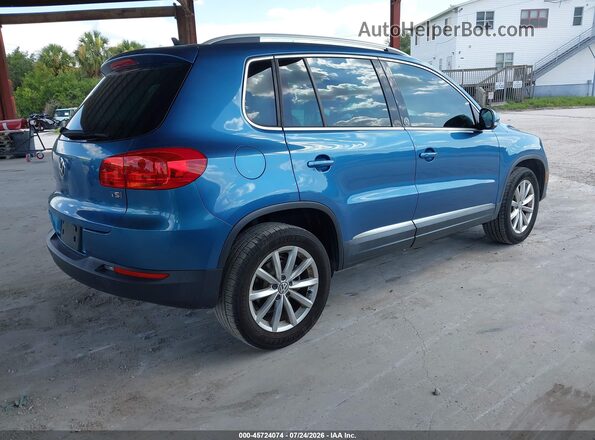WVGRV7AX2HW507841 2017 VOLKSWAGEN TIGUAN Blue Trasero derecho