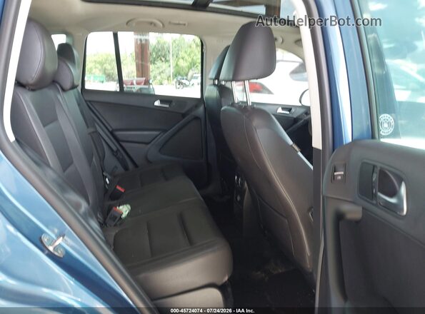 WVGRV7AX2HW507841 2017 VOLKSWAGEN TIGUAN Blue Vista de la etiqueta del VIN