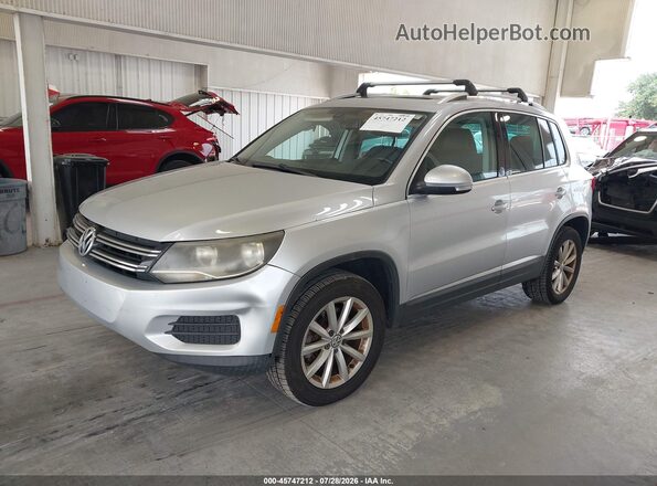 WVGRV7AX6HW502853 2017 VOLKSWAGEN TIGUAN Серебряный Передняя левая четверть