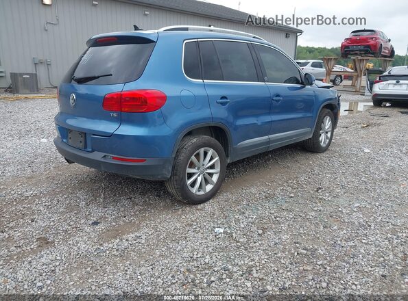 WVGRV7AX6HW507941 2017 VOLKSWAGEN TIGUAN Blue Trasero derecho