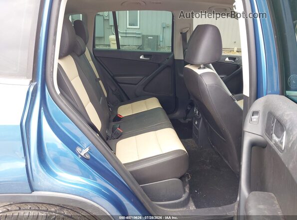 WVGRV7AX6HW507941 2017 VOLKSWAGEN TIGUAN Blue Vista de la etiqueta del VIN