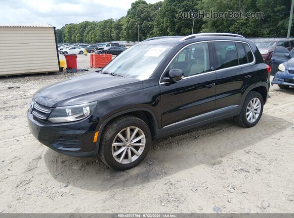 WVGRV7AX8HK008971 2017 VOLKSWAGEN TIGUAN Black Передня ліва чверть