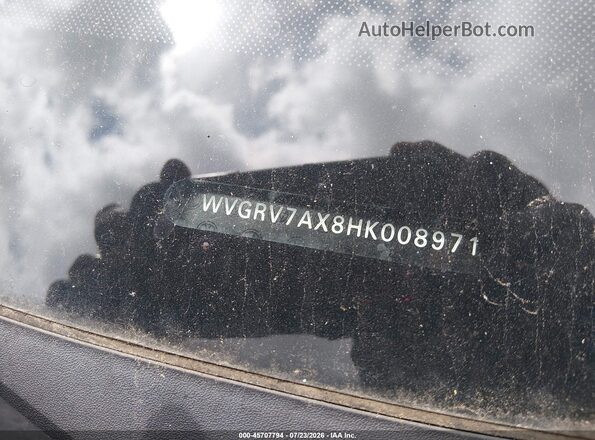 WVGRV7AX8HK008971 2017 VOLKSWAGEN TIGUAN Black Вид щитка приладів