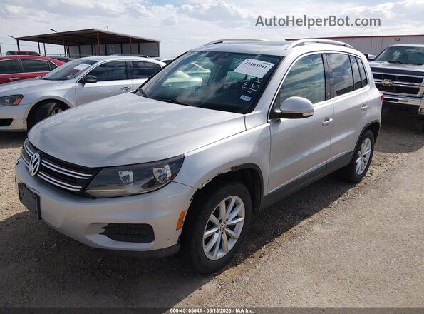 WVGRV7AX9HW509571 2017 VOLKSWAGEN TIGUAN Silver Vista tres cuartos delantera izquierda