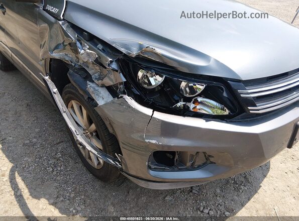 WVGSV7AX1HK030585 2017 VOLKSWAGEN TIGUAN Gray Front view