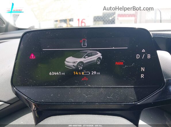 WVGTMPE21MP053092 2021 VOLKSWAGEN ID.4 White Widok zestawu wskaźników