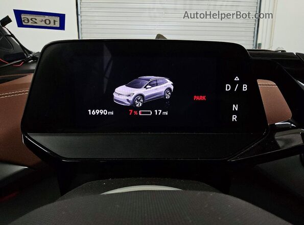 WVGTMPE24NP075136 2022 VOLKSWAGEN ID.4 Blue Vista del cuadro de instrumentos
