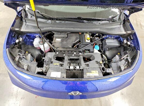 WVGTMPE24NP075136 2022 VOLKSWAGEN ID.4 Blue Vista del compartimento del motor