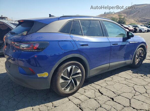 WVGTMPE25MP064600 2021 VOLKSWAGEN ID.4 Blue Հետևի աջ