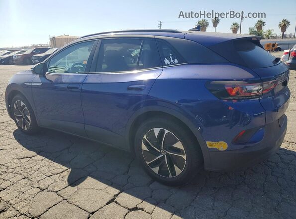 WVGTMPE25MP064600 2021 VOLKSWAGEN ID.4 Blue Հետևի ձախ