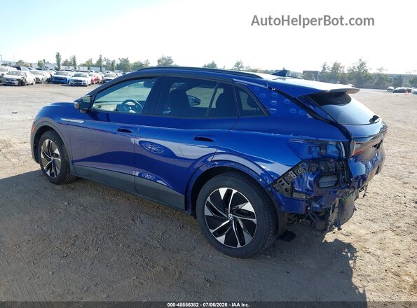 WVGTMPE26MP042542 2021 VOLKSWAGEN ID.4 Blue Rear left