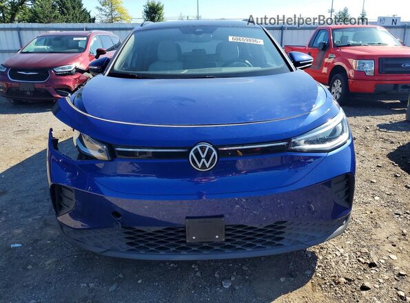 WVGTMPE26MP056182 2021 VOLKSWAGEN ID.4 Blue Դիմացի տեսք