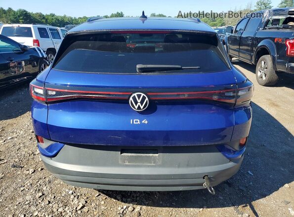 WVGTMPE26MP056182 2021 VOLKSWAGEN ID.4 Blue Հետևի տեսք