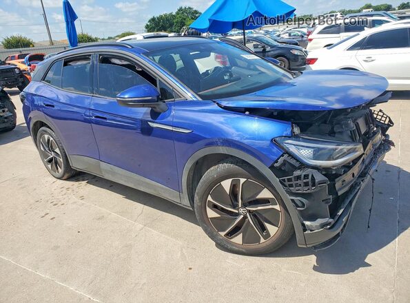 WVGTMPE26MP056604 2021 VOLKSWAGEN ID.4 Blue Передня права чверть