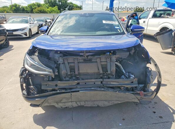 WVGTMPE26MP056604 2021 VOLKSWAGEN ID.4 Blue Вид спереду