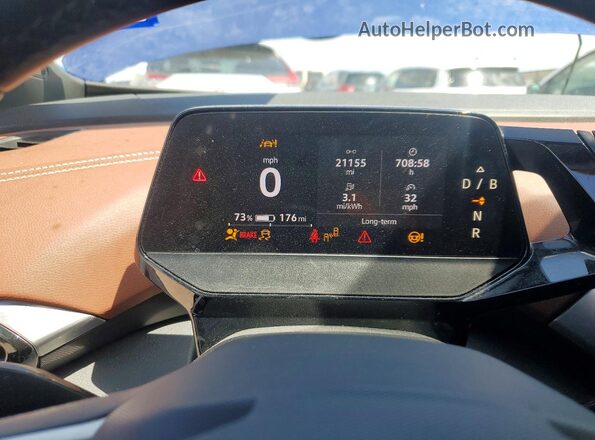 WVGTMPE26MP056604 2021 VOLKSWAGEN ID.4 Blue Вид щитка приладів