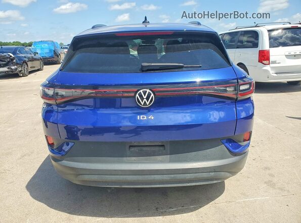 WVGTMPE26MP056604 2021 VOLKSWAGEN ID.4 Blue Вид ззаду
